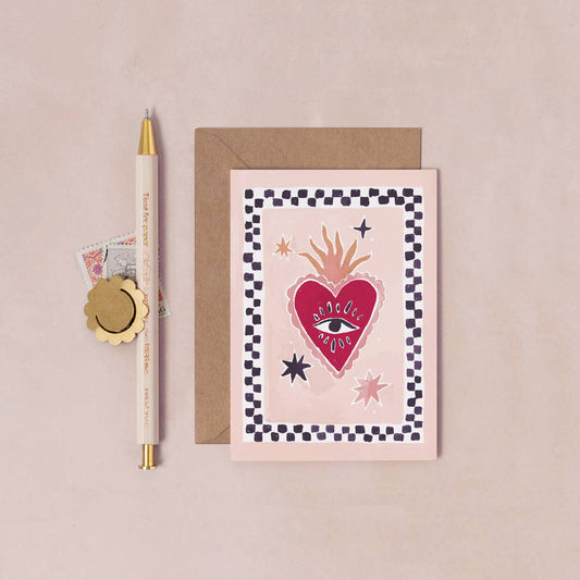 Sacred Heart Mini Love Card | Mini Greeting Card | Mini Card