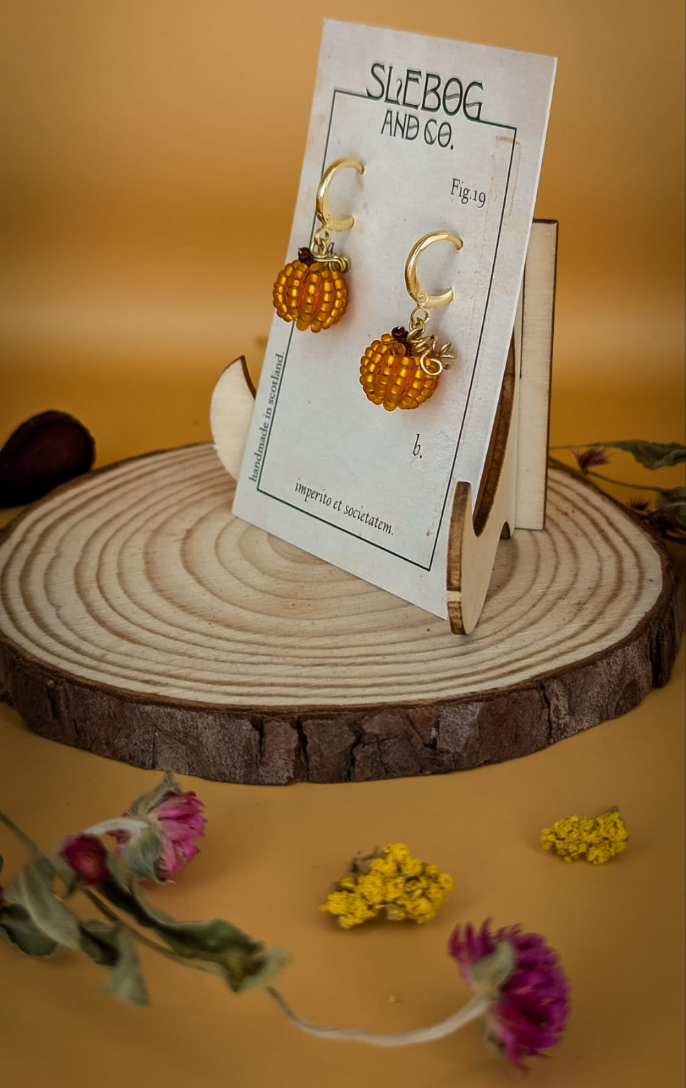 Pumpkin Earrings