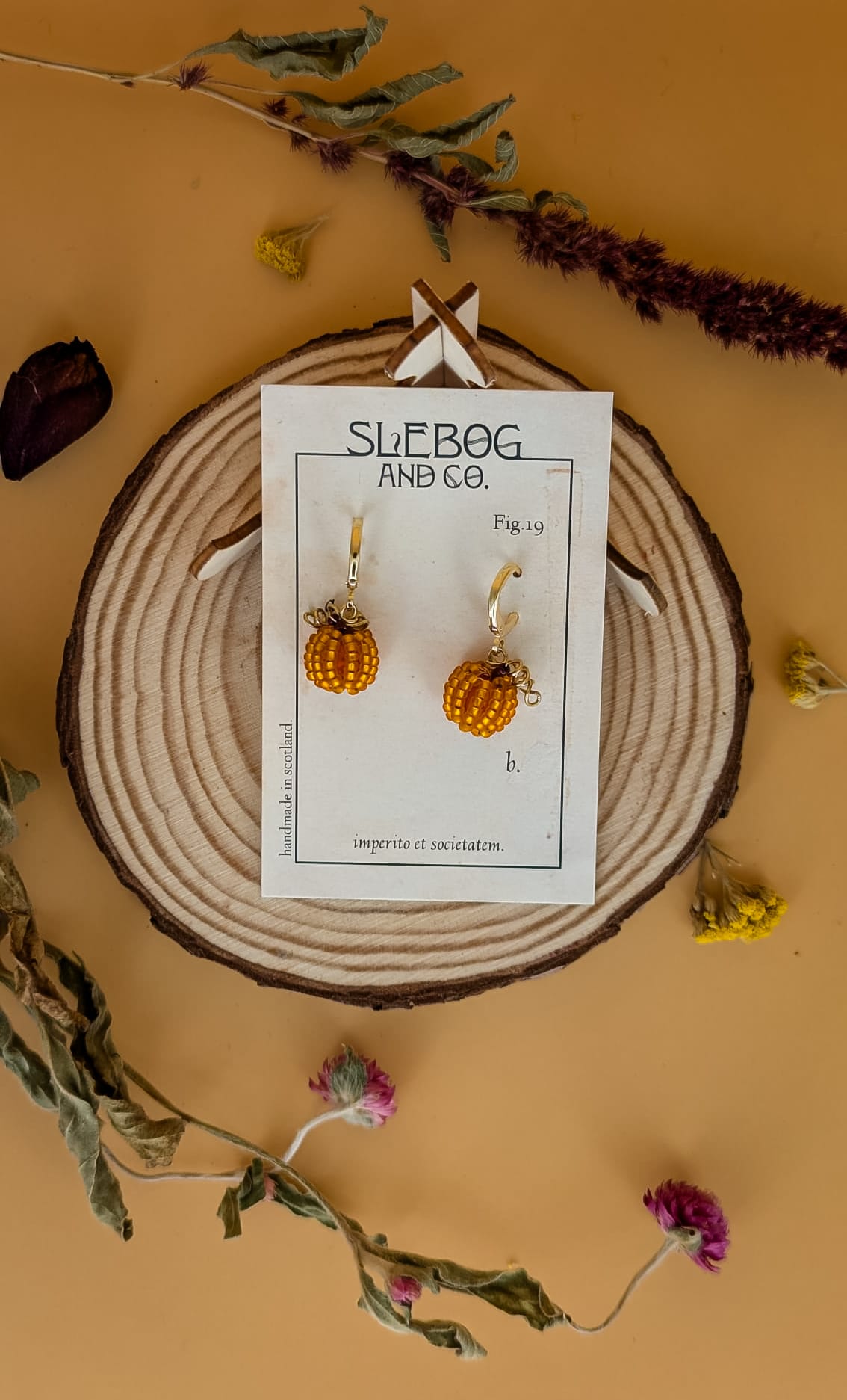 Pumpkin Earrings