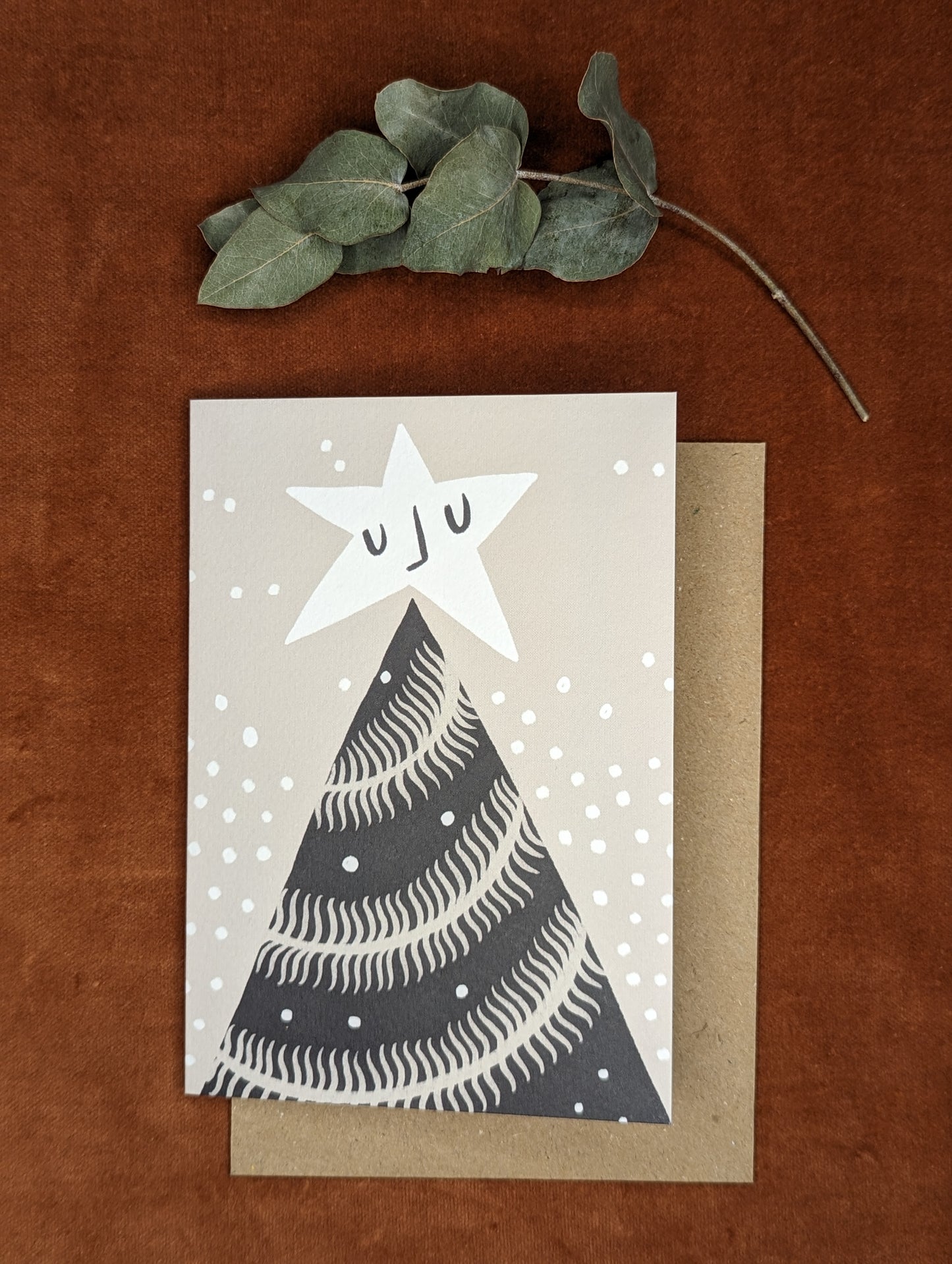 'Tinsel Tree' Modern Christmas Card