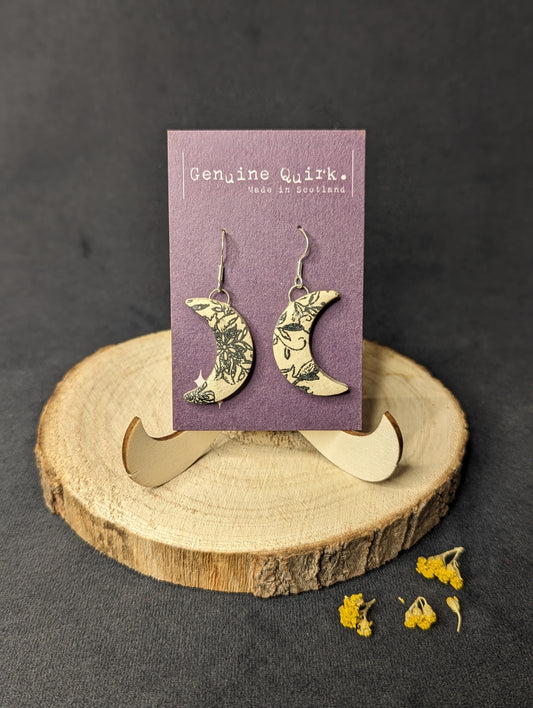 Ceramic Moon Earrings by Genuine Quirk