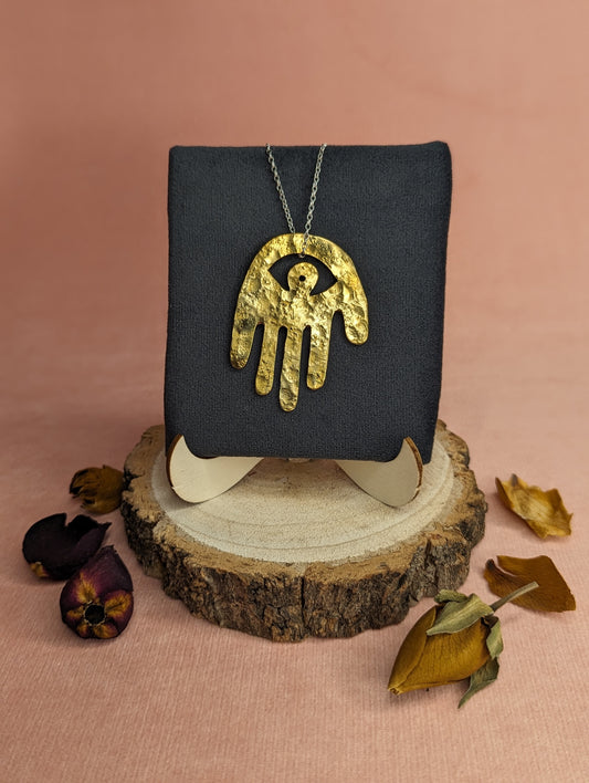 Hamsa Hand Pendant by Studio Malkuth