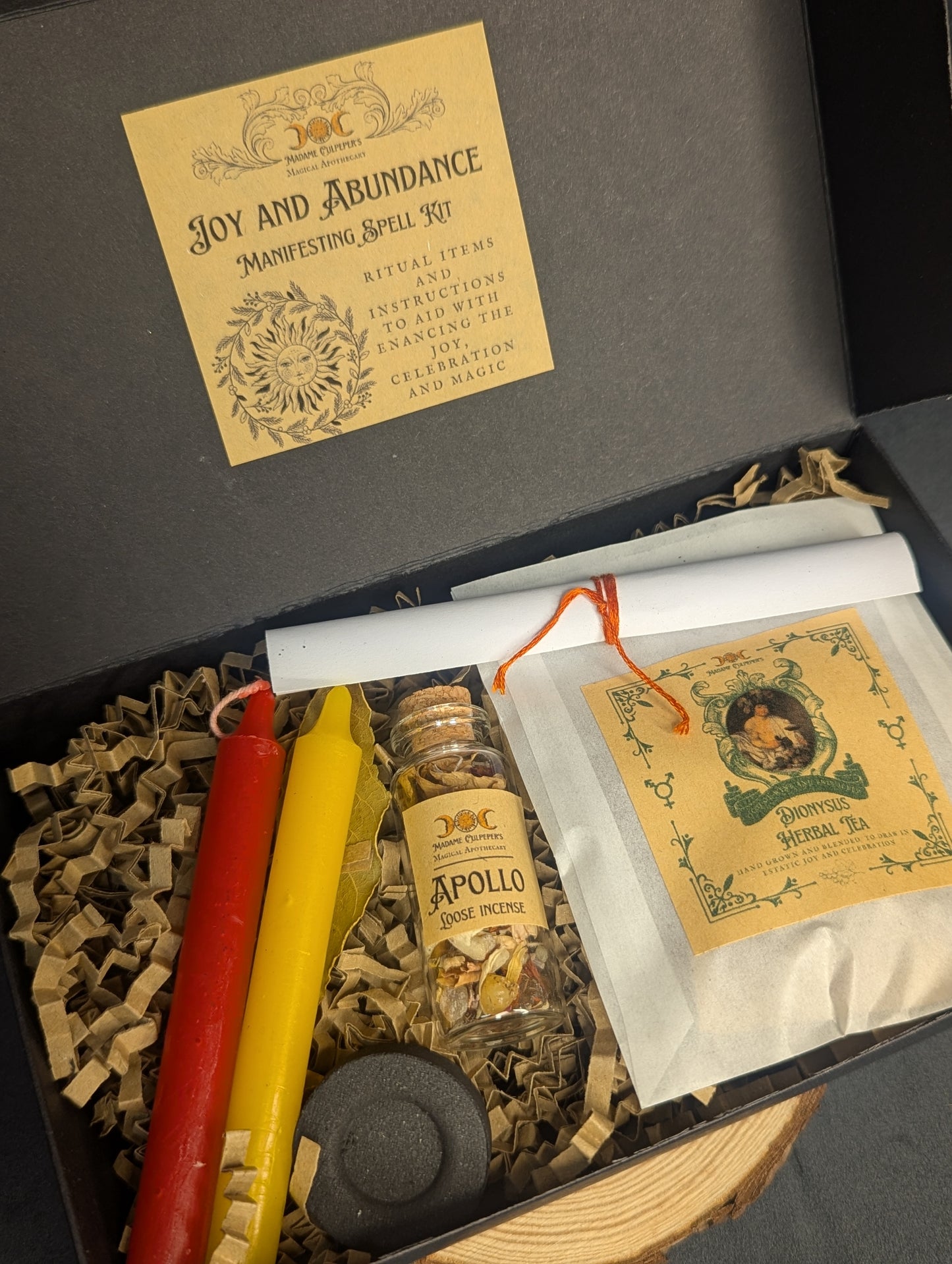 Madame Culpeper’s Joy and Abundance Spell Kit