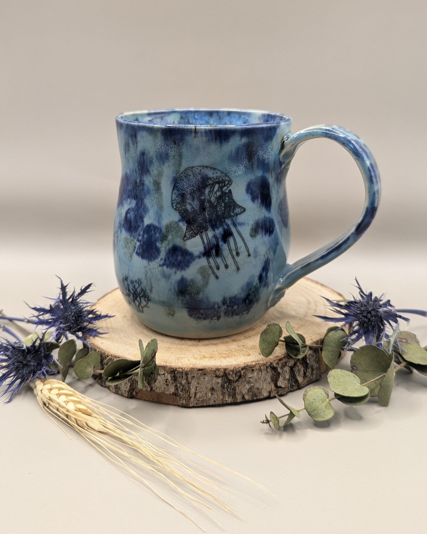 Jellyfish Mug 2 by Weronika Filinger