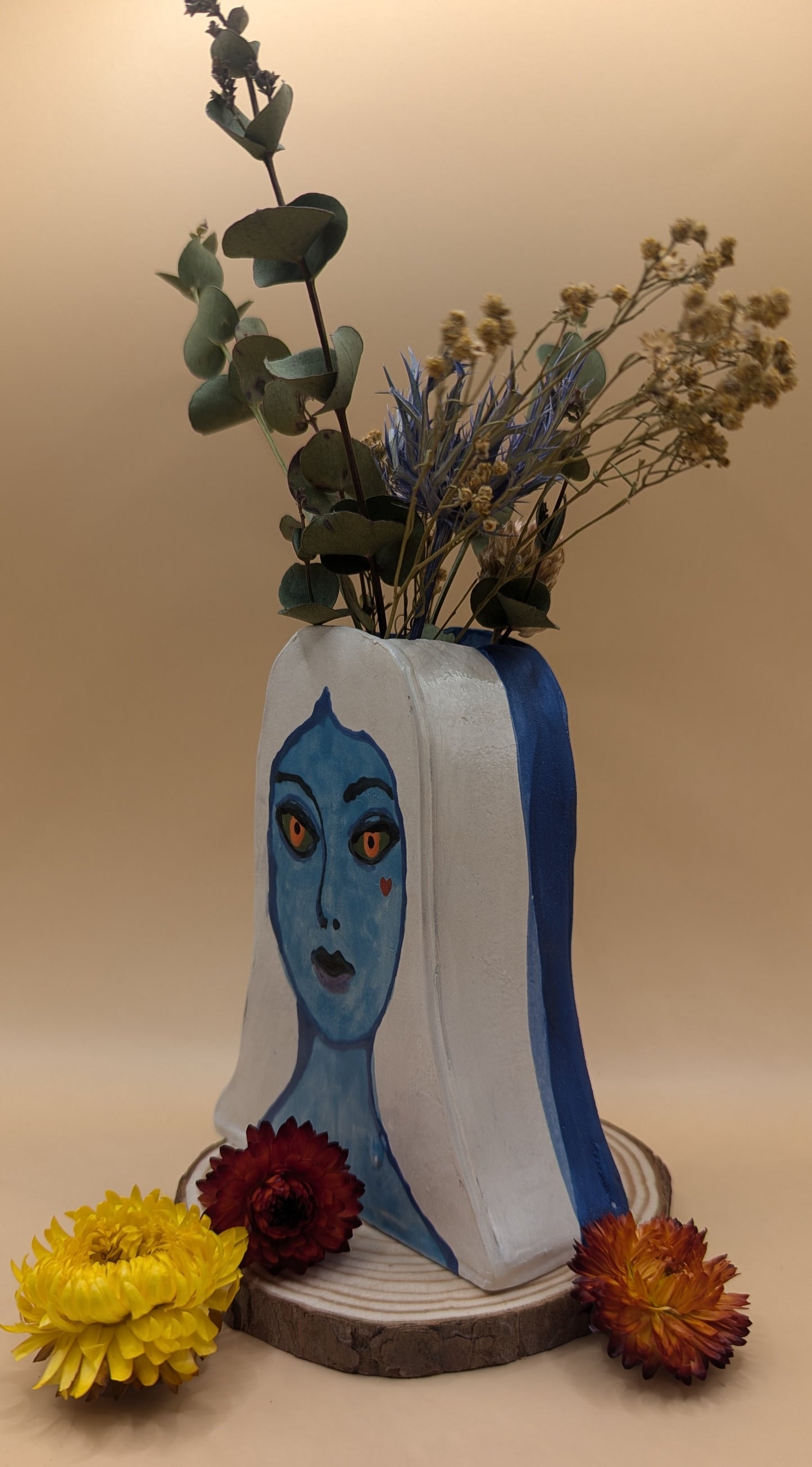 Ceramic 'Two Faces' Vase by Ciara Veronica Dunne