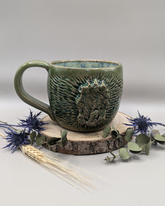 Green Lady Mug by Weronika Filinger