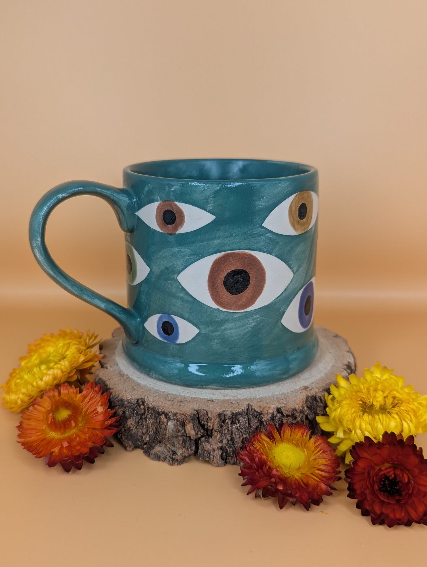 'Sgraffito Eye' Tankard by Ciara Veronica Dunne